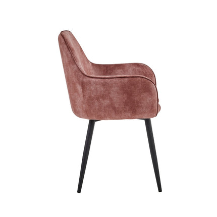 2 Stück Esszimmerstuhl - Levan - Rosa - Adoré Velvet