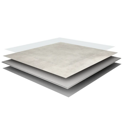 SPC Wandpaneel Concrete Dust 60x60cm|4mm – Marmoroptik- Wasserdicht- Stück Preis