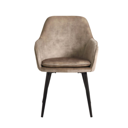 2 Stück Esszimmerstuhl - Levan - Champagne - Adoré Velvet