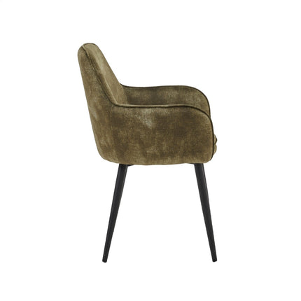 2 Stück Esszimmerstuhl - Levan - Grün - Adoré Velvet
