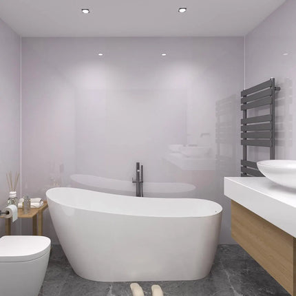 Massiv Weiß - PVC Wandpaneel in Marmoroptik
122x260x0.3cm