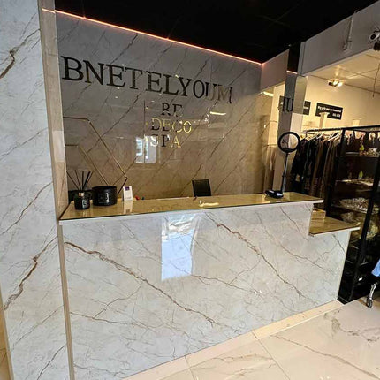 Bozen Beige - PVC Wandpaneel in Marmoroptik
122x260x0.3cm