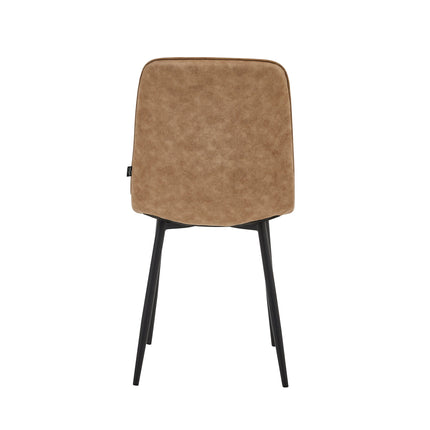 2 Stück- Esszimmerstuhl - Ela - sand - Mikrofaser