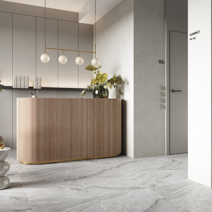 SPC Wandpaneel Ash Grey- 60x60cm|4mm – Marmoroptik- Wasserdicht- Stück Preis