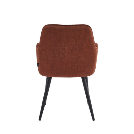 2 Stück Esszimmerstuhl - Beverly - Oxid Red - Adoré Velvet