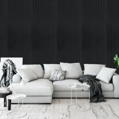 Schwarz - Filz & MDF & 3-seitig bearbeitet - Akustikpaneele
60x270x2cm