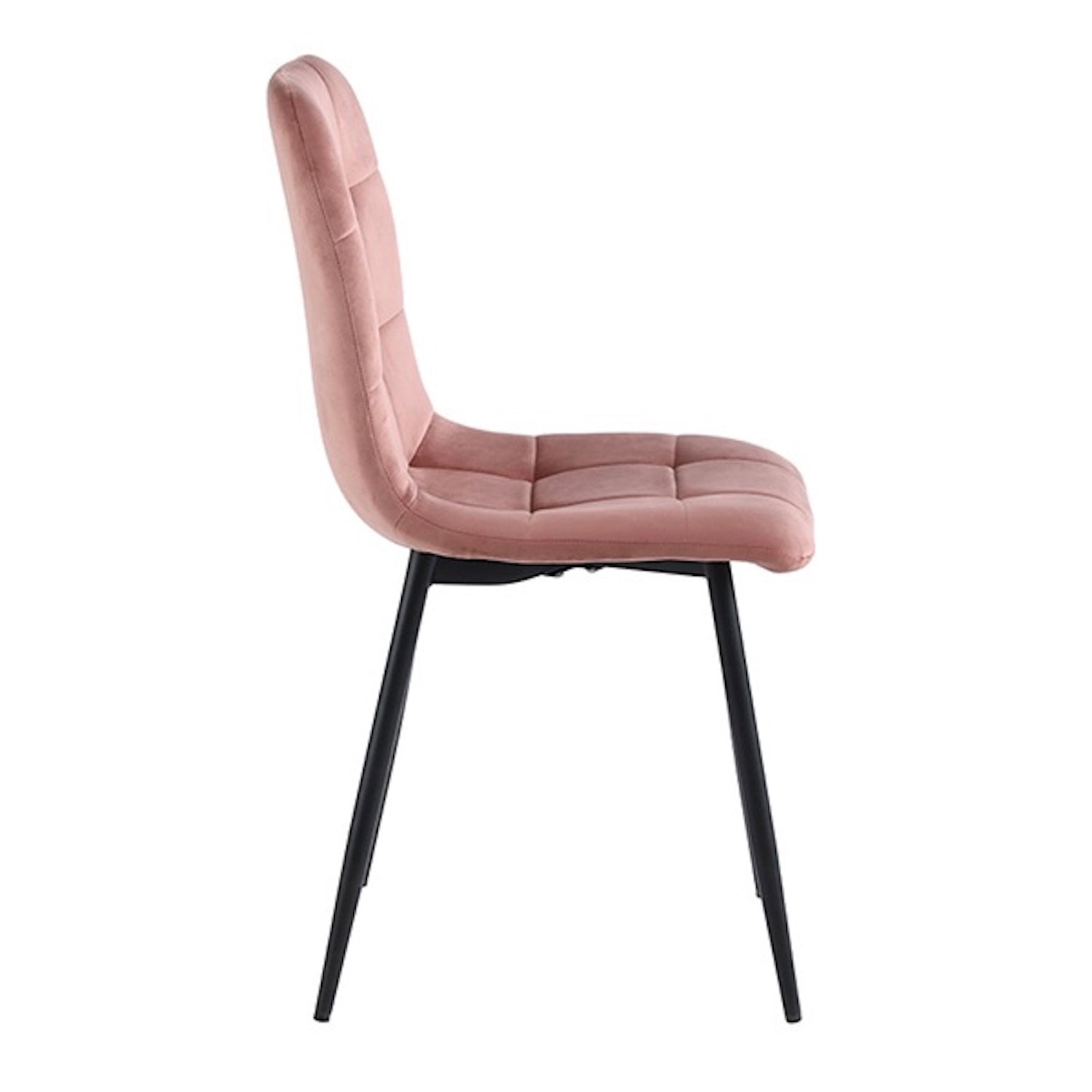 Ela  Esszimmerstuhl -  Rosa Samt