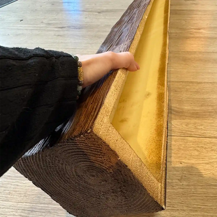 Dekorativer Balken Holz Braun 300x20x13