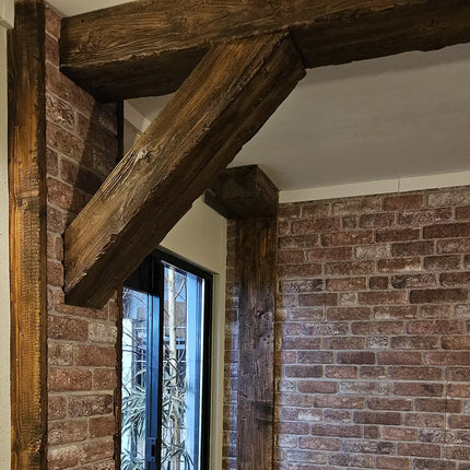 Dekorativer Balken Holz Braun 300x12x12