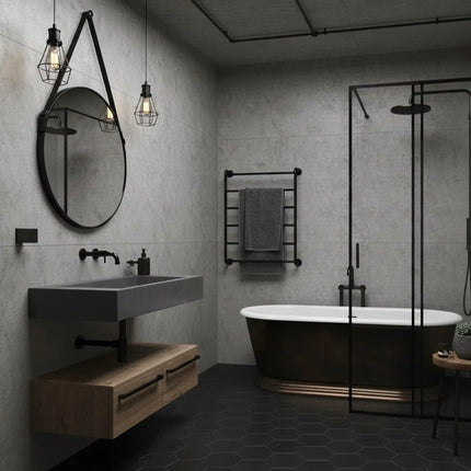 Concrete Grey – SPC Marmerlook Wandpaneel
120x260x0,3cm