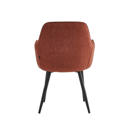 2 Stück Esszimmerstuhl - Levan - Oxidrood - Adoré Velvet