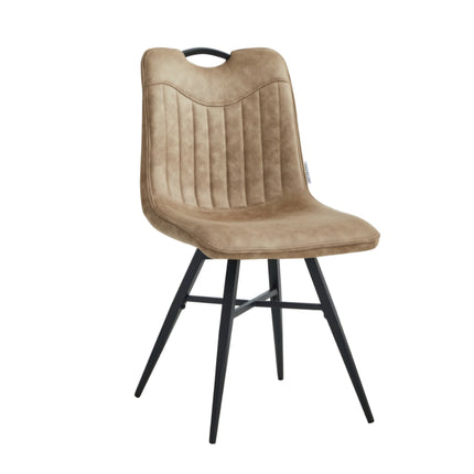 2 Esszimmerstuhl - Verty-Beige - Mikrofaser