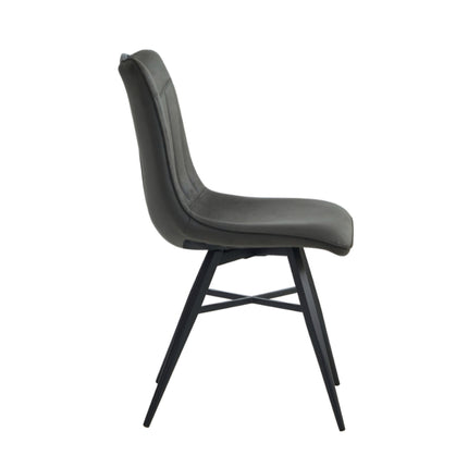 2 Esszimmerstuhl - Verty- Anthrazit - Mikrofaser