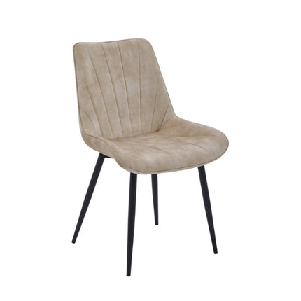 2 Stück Lesedi Esszimmerstuhl - Beige Adore Samt