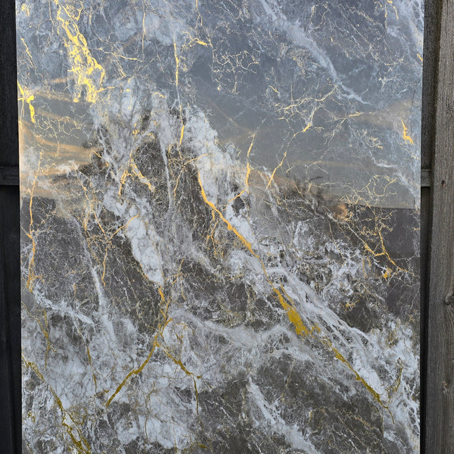 Braun-Gold - PVC Wandpaneel - Marmoroptik
122x260x0.3cm