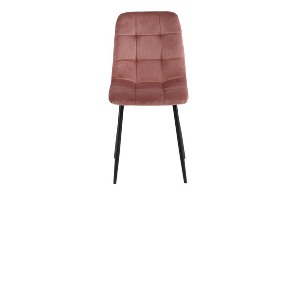 Ela  Esszimmerstuhl -  Rosa Samt