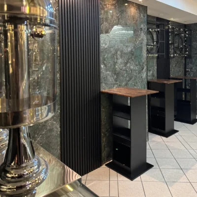 Schwarz - Filz & MDF & 3-seitig bearbeitet - Akustikpaneele
60x270x2cm