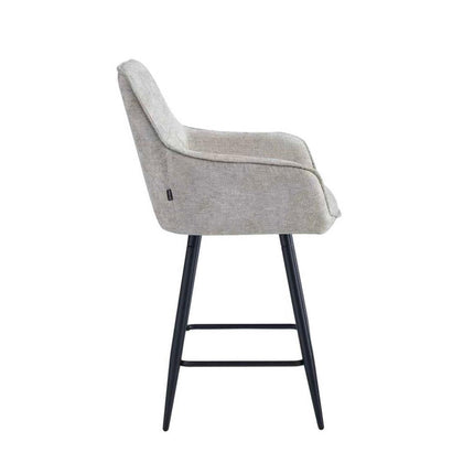 2 Stück Belissima  Barhocker – Teupe - Chenille