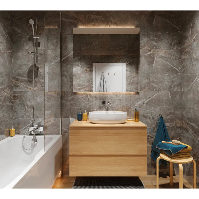 SPC Wandpaneel Marble Skin- 120x60cm|4mm – Marmoroptik- Wasserdicht - Stück Preis