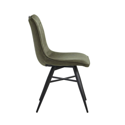2 Esszimmerstuhl - Verty -Grün - Mikrofaser