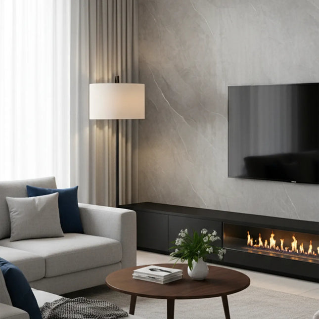 Carrara Grau Matt - SPC Wandplatte in Marmoroptik
259x120x0.3cm