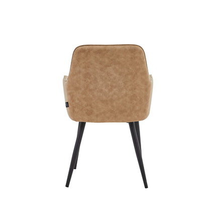 2 Beverly Esszimmerstuhl Sant– Moderner Polsterstuhl aus Mikrofaser - Metallbeinen