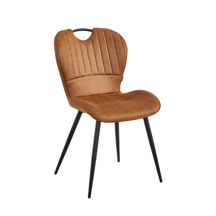 Alico Esszimmerstuhl - Cognac Mikrofaser