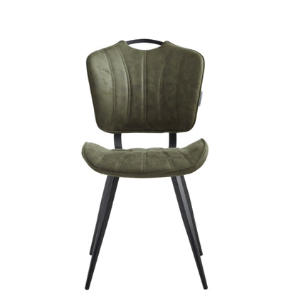2 Esszimmerstuhl - Rondo-Grün - Mikrofaser