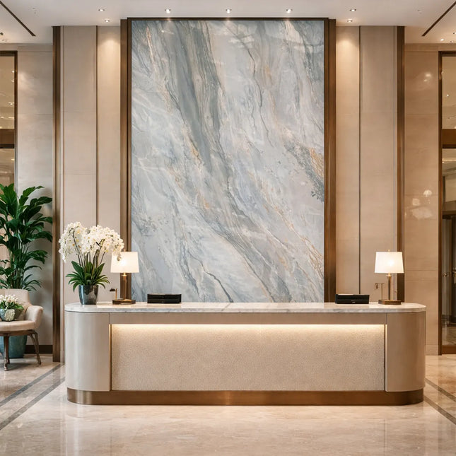 Ocean Grey - PVC-Wandpaneel in Marmoroptik
122x260x0.3cm