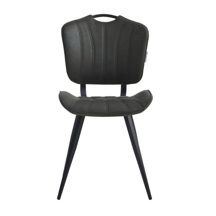 2 Esszimmerstuhl - Rondo -Anthrazit - Mikrofaser
