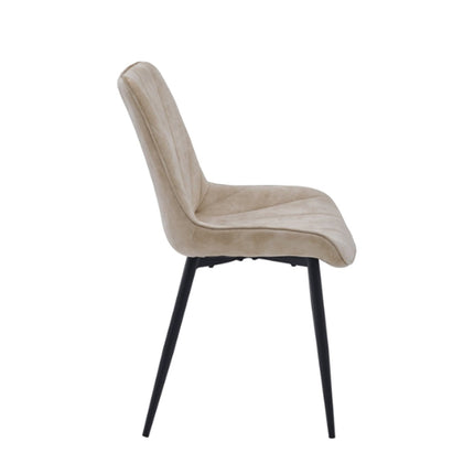2 Stück Lesedi Esszimmerstuhl - Beige Adore Samt