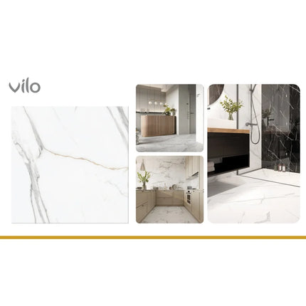 Calacatta Weiß – SPC Vinylboden 60x60x0,5cm - Stückpreis