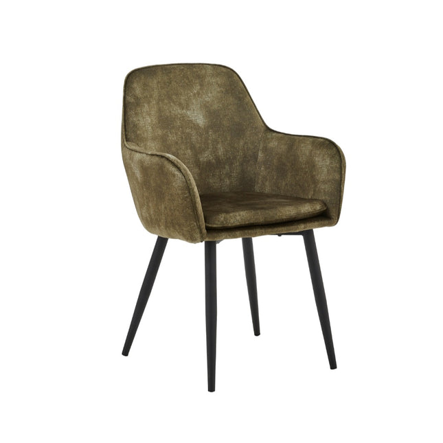 2 Stück Esszimmerstuhl - Levan - Grün - Adoré Velvet