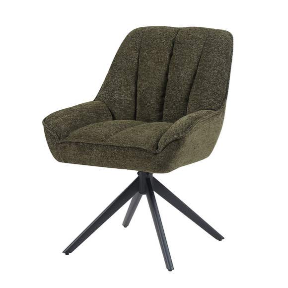 Vince Esszimmerstuhl Grün – Moderner Drehstuhl