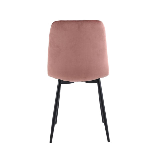 Ela  Esszimmerstuhl -  Rosa Samt