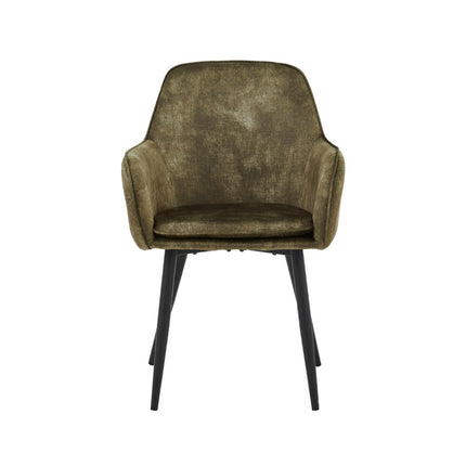 2 Stück Esszimmerstuhl - Levan - Grün - Adoré Velvet