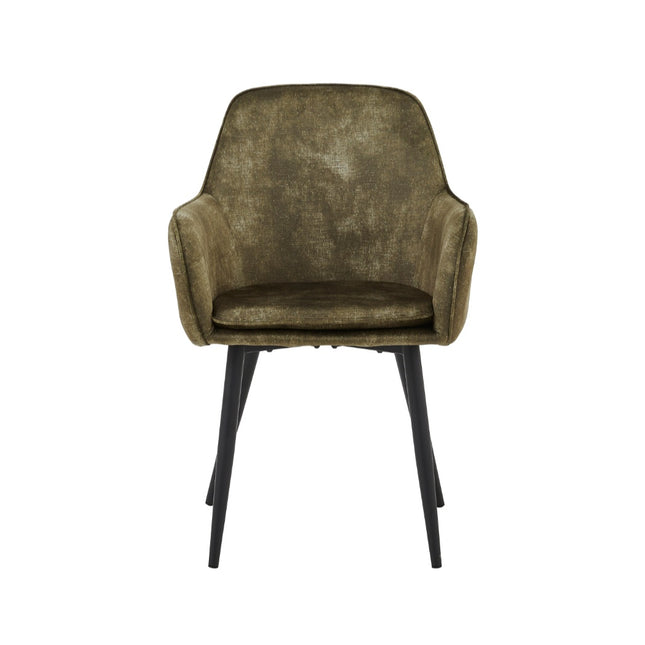 2 Stück Esszimmerstuhl - Levan - Grün - Adoré Velvet