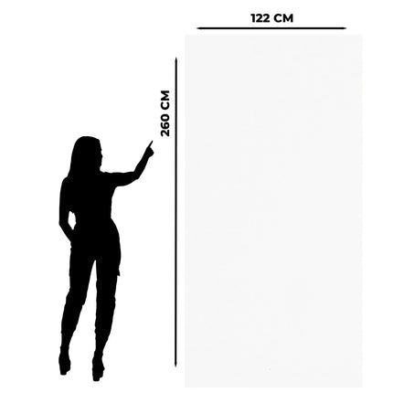 Weiß - PVC Wandpaneel in Marmoroptik
122x260x0.3cm