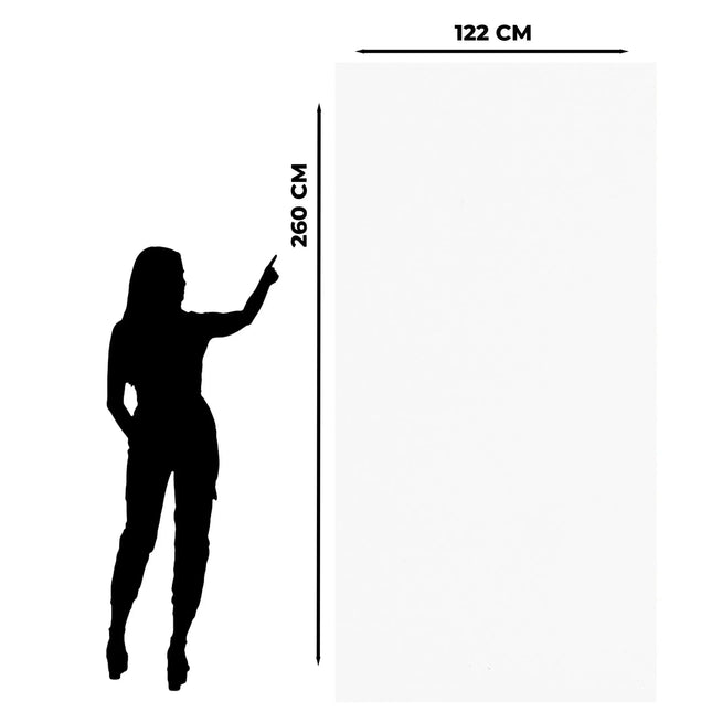 Weiß - PVC Wandpaneel in Marmoroptik
122x260x0.3cm