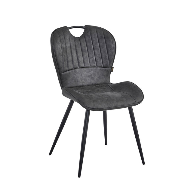 Alico Esszimmerstuhl - Grau Mikrofaser