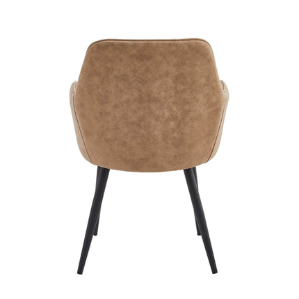 2 Stück Laura Esszimmerstuhl – Sand - Mikrofaser