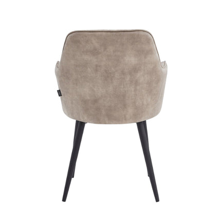 2 Stück Laura Esszimmerstuhl - Champagnerfarbener Adore-Samt