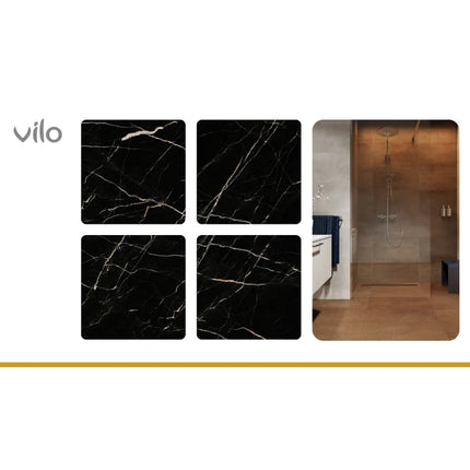 Calacatta Schwarz – SPC Vinylboden 60x60x0,5cm - Stückpreis