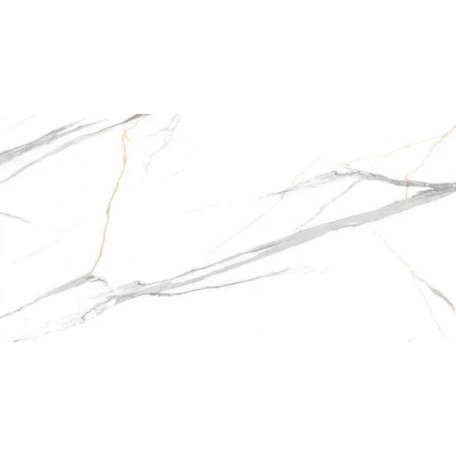 SPC Wandpaneel Calacatta Weiss- 120x60cm|4mm – Marmoroptik- Wasserdicht- Stück Preis