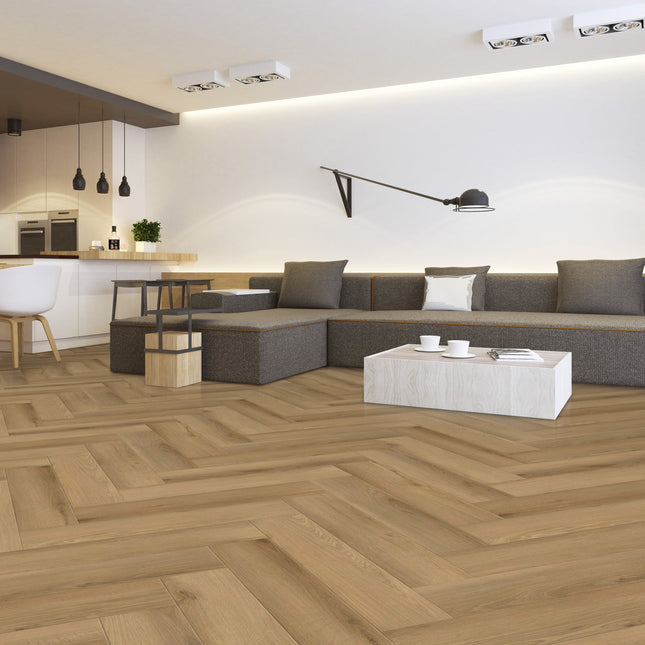 NOVA Click Vinyl Fischgräte | 5 mm | 625 x 125 mm | 0,3 mm Nutzschicht -Quadratmeter