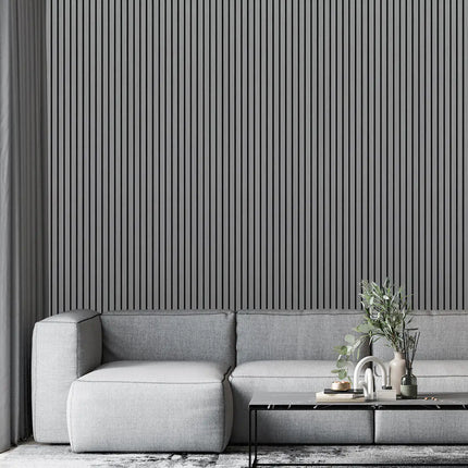 Eiche Grau - MDF & Filz & 3-seitiges Furnier - Akustikpaneele
60x270x2cm