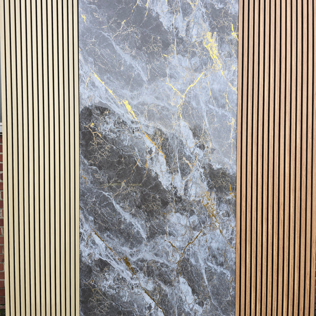 Elegant mix Gold - PVC Wandpaneel in Marmoroptik
122x260x0.3cm