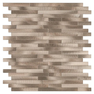 Mosaikfliese - Linear Bronze - Selbstklebend