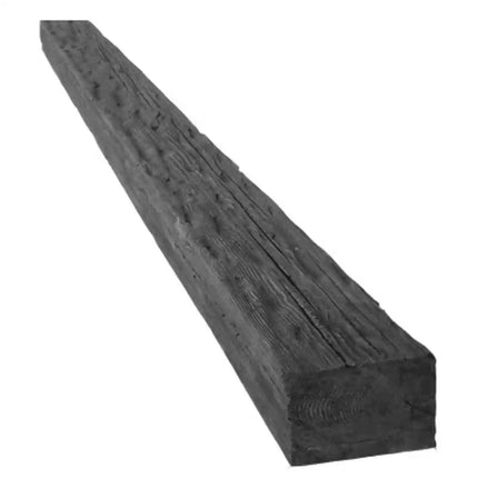 Dekorativer Balken Holz Schwarz 300x12x12