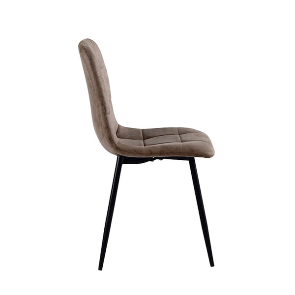 Ela Esszimmerstuhl - Braun - Mikrofaser